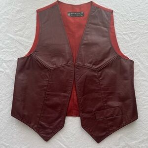 Vintage leather vest M